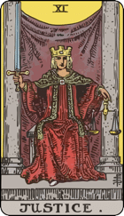 ý nghĩa của lá bài Justice trong Tarot