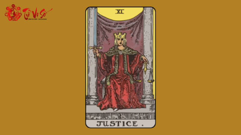 Lá bài Justice trong Tarot